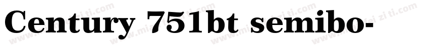 Century 751bt semibo字体转换